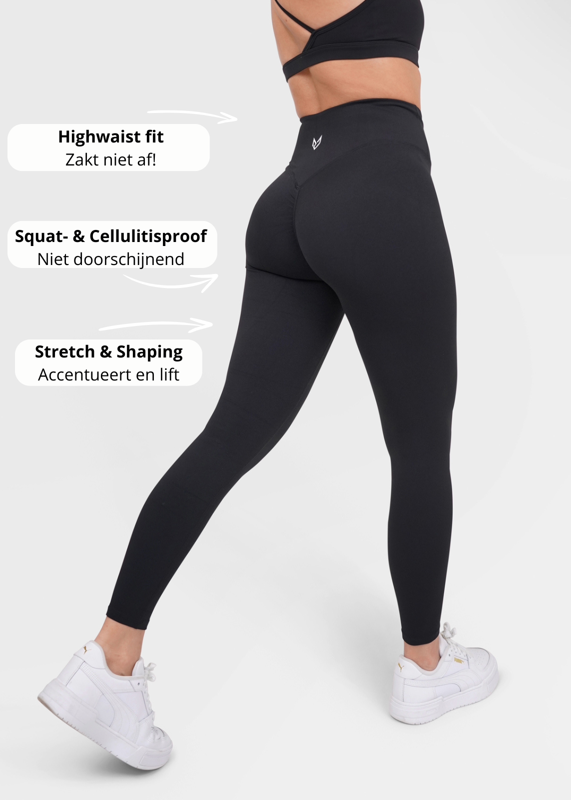 Dark Black Sportlegging