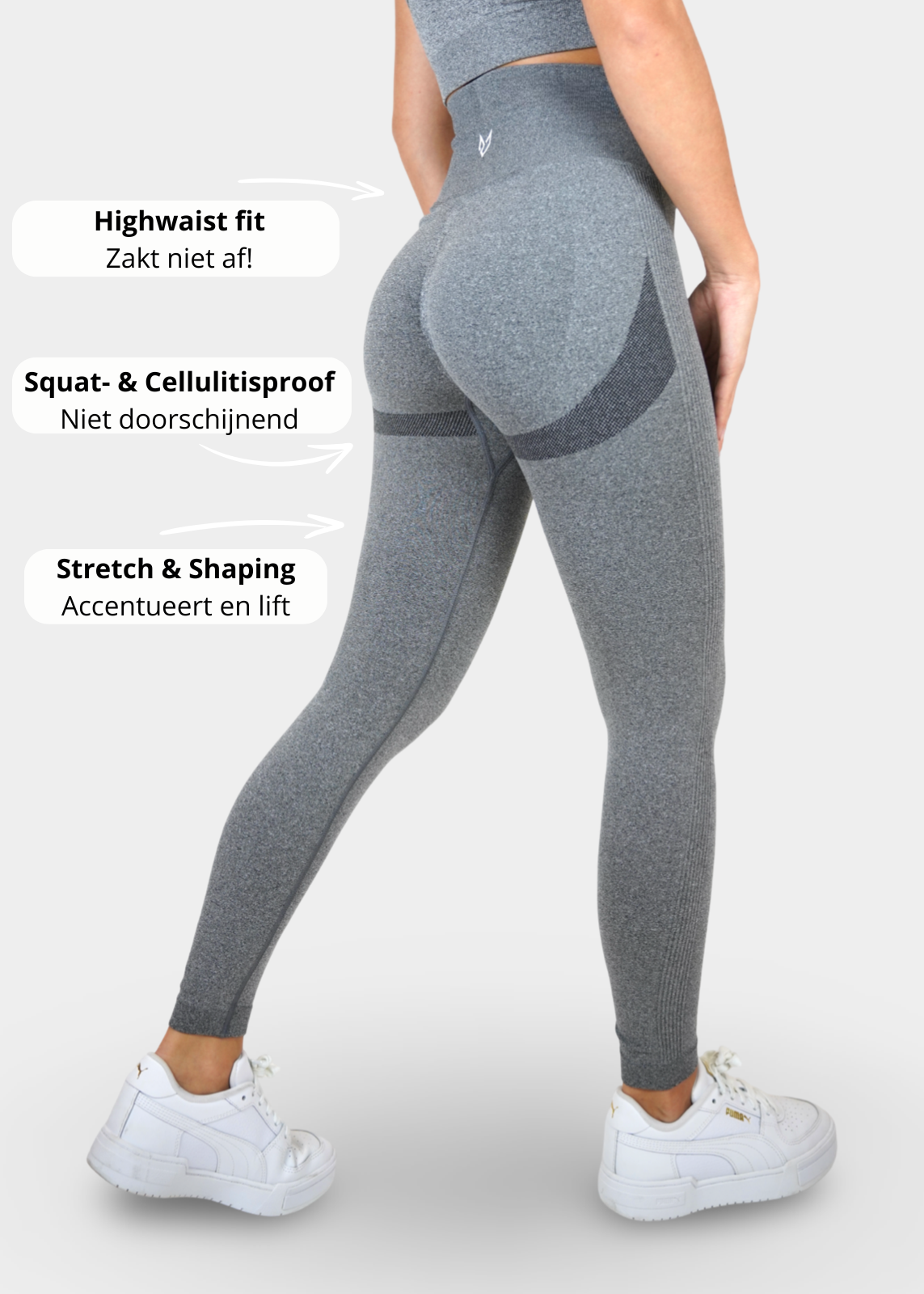 Everyday Highwaist Grey Sportlegging
