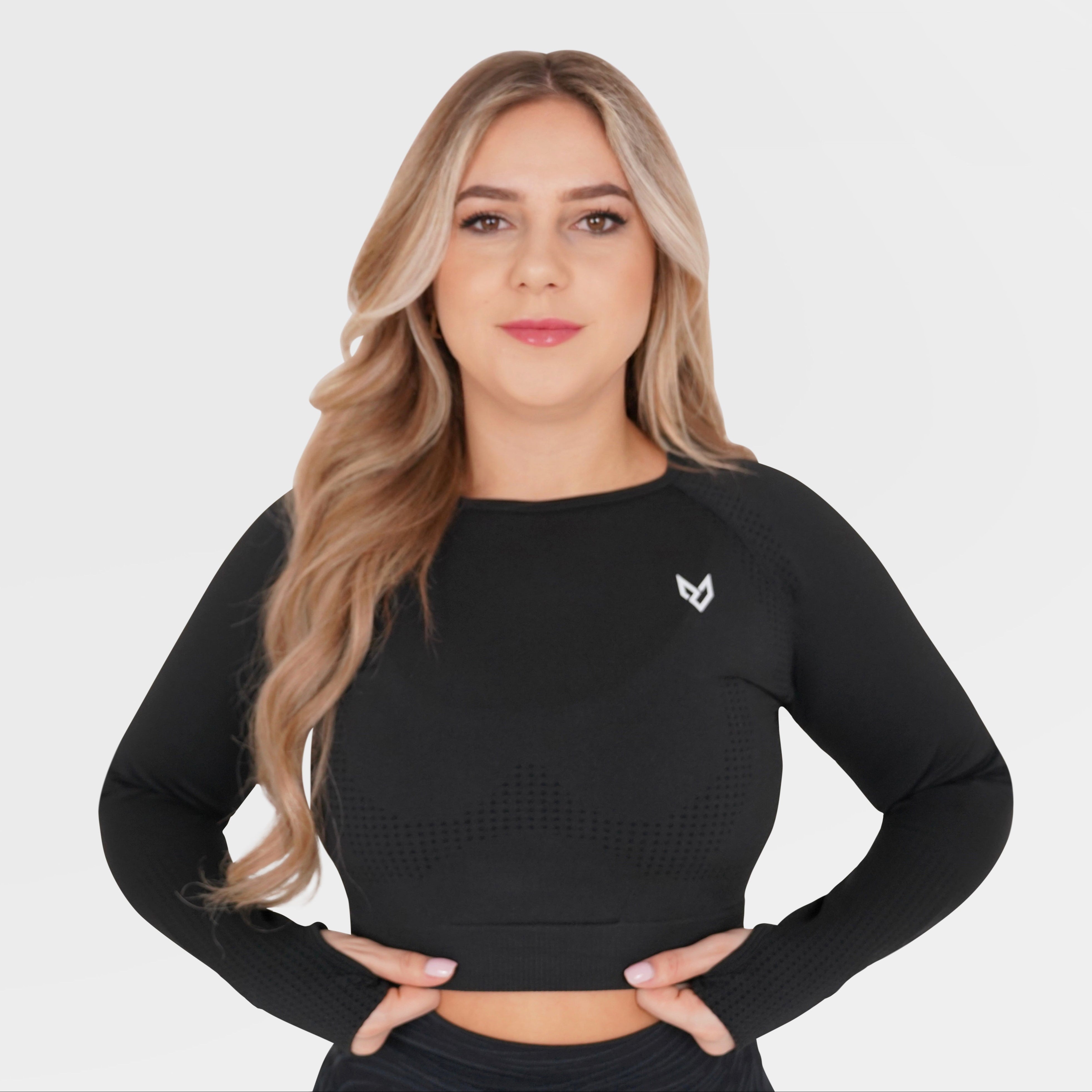 Seamless Black Long Sleeve