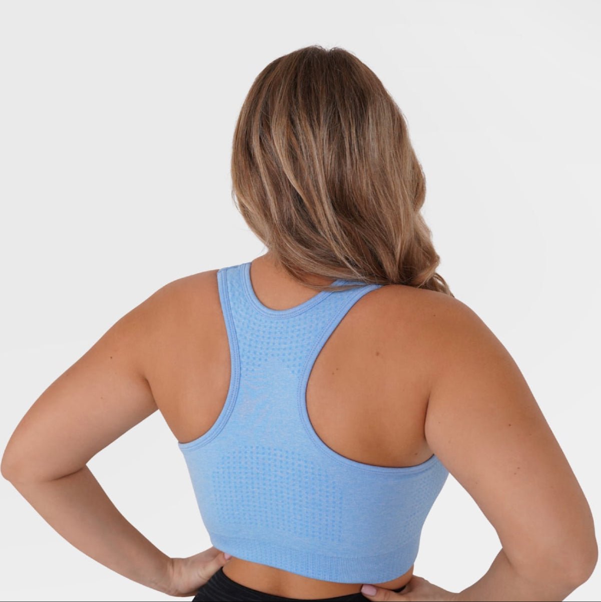 Seamless Light Blue Sport BH